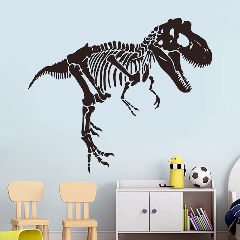 Furniture Paradise & Hardware Ghaziabad - Stiker Dinding Dinosaurus T-rex Kerangka Dekorasi