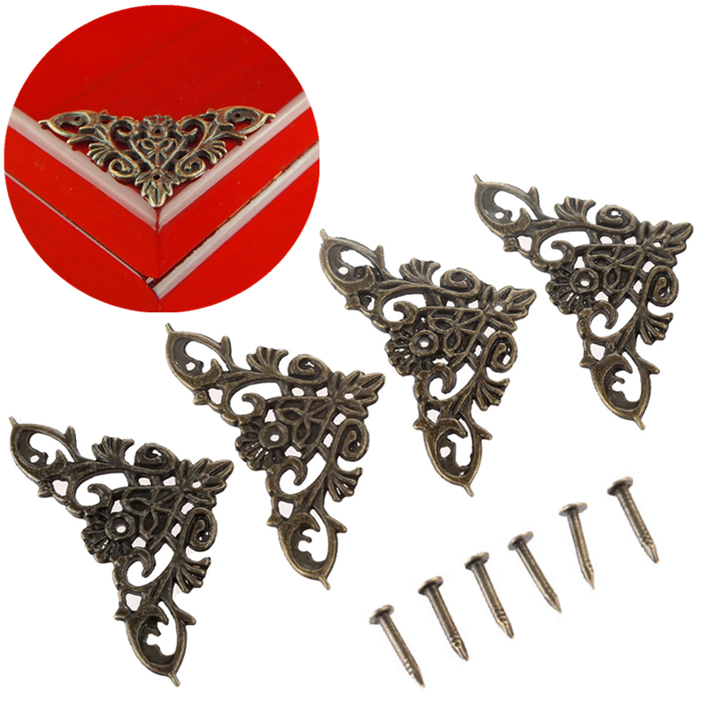 Furniture Hardware Antique - 12 Buah Braket Sudut Antik Perangkat
