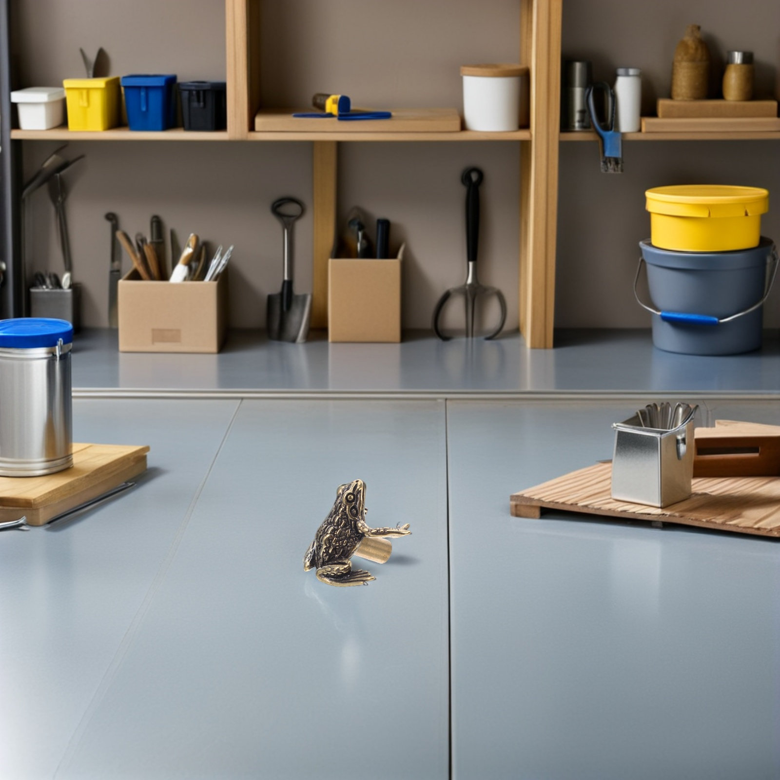 Unique Furniture Hardware - 2 Buah Gagang Pintu Katak Kuningan