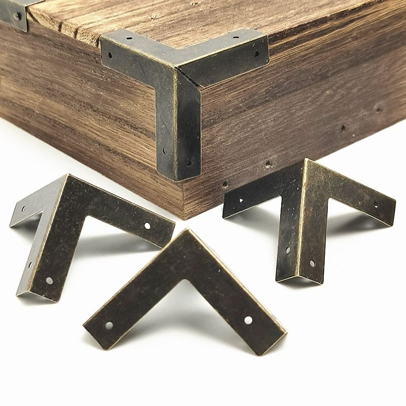 4/16set Pelindung Sudut Antik  - Furniture Hardware Antique ulasan dan harga