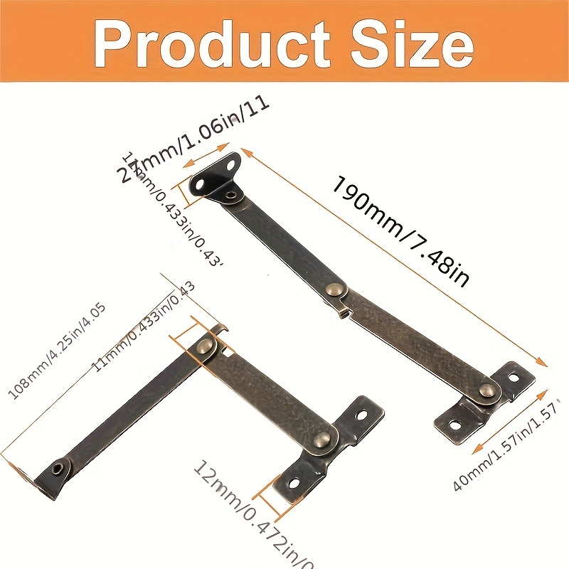 2 Paket Engsel Penyangga Tutup - Furniture Hardware Antique ulasan dan harga